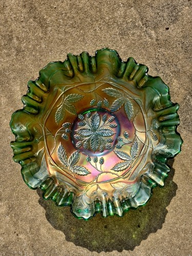 Green glass vintage - green, decorative