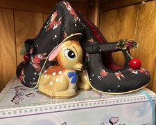 ? Irregular Choice Bambi Deer Red Cherry Heels uk5/38 Rare With Box ?