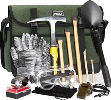 INCLY 15 PCS Geology Rock Pick Hammer Kit, 32oz & 3 Digging 15 