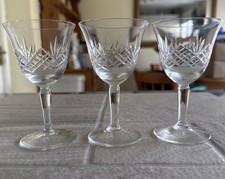 3 X Vintage Cut Glass/Crystal