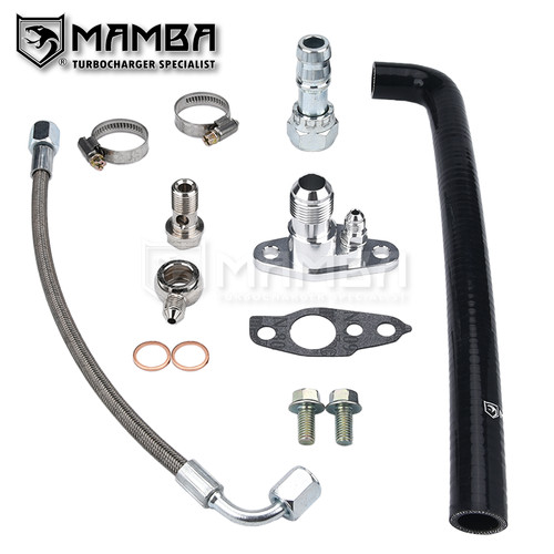 Turbo oil feed return - turbo, line