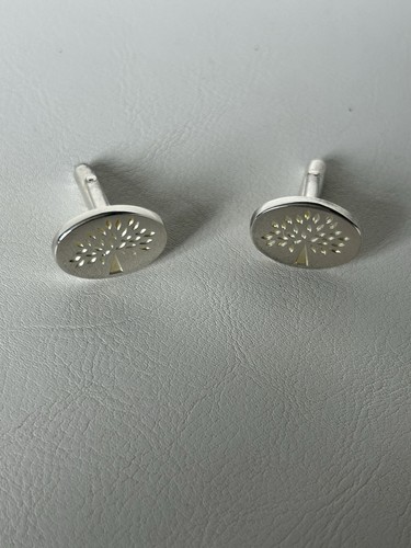 Mulberry tree logo silver tone - logo,