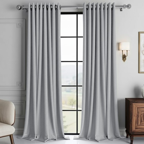 Linen style blackout curtains - blackout,