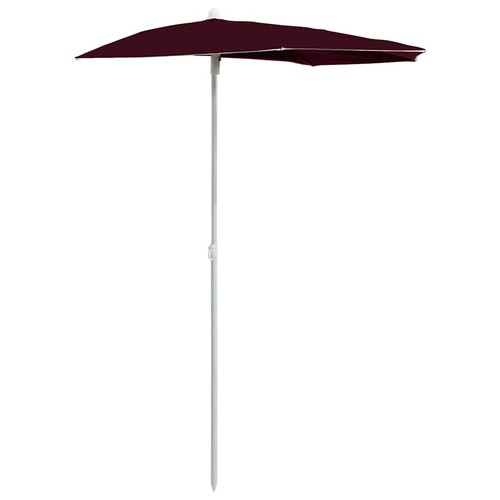 Garden half parasol with pole - parasol,