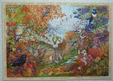 500 Piece Falcon Jigsaw Autumn Hedgerow Complete by Anne Searle VGC
