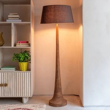 Graham and Green Farly Wood Floor Lamp with Shade