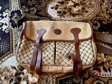 Vintage Barbour Game Fishing Shooting Bag Shoulder Bag inner lining Canvas