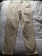 Ladies Chino trousers Size 14 PAPAYA soft touch cream smart casual pants chinos 
