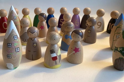 Peg dolls collection - dolls,