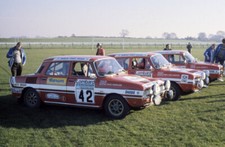 Cars of the Skoda GB rally team WRC RAC Rally Racing 1975 Old Photo