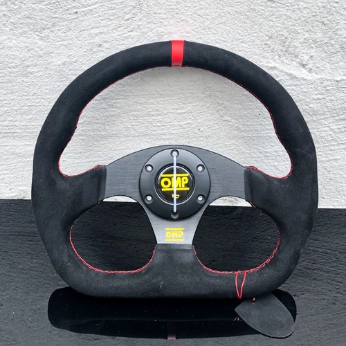 320mm omp black suede leather - black,