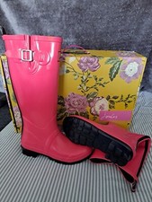 Joules Pink Ladys Wellies Size