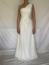 Wedding dress Grecian style white *reduced To Clear*