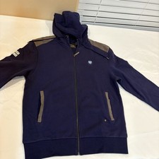 Jaguar Car Motor Zip Navy Blue