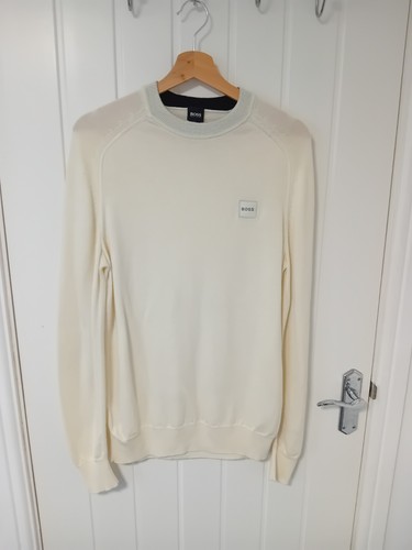 Hugo boss cream jumper - hugo, medium