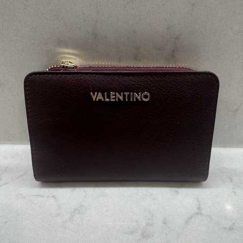 Valentino burgundy zip around - valentino, zip-around