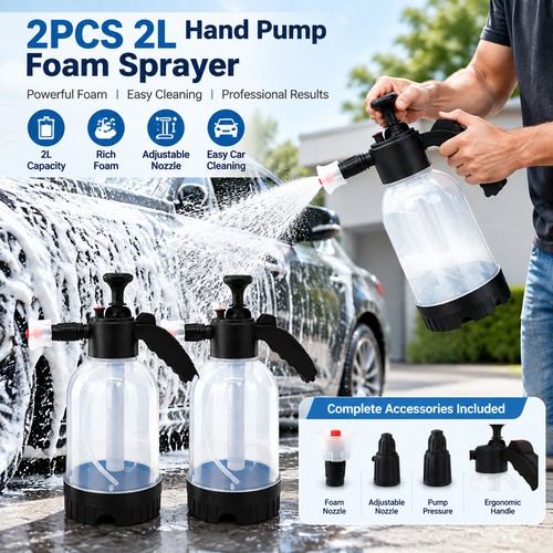 Hand pump foam sprayer - 2x,