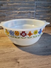 Vintage Pyrex Opalware Phoenix Design 1960s Retro Casserole Dish