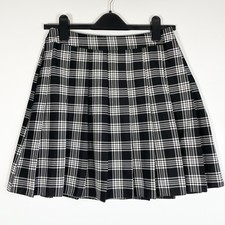 Skirt Black And White Tartan