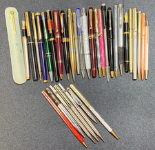 Mixed Job Lot of 30 pens : Ballpoint/ Fountain Pens/ Pencils/etc - n007
