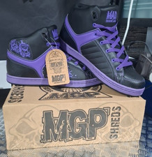 Madd Gear Mgp Shreds Trainers Sneakers Black/purple Uk Size 10 New In Box