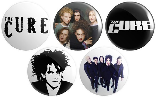 The cure button pin badges - 5,