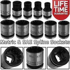 3/8" Multi Spline Socket Set