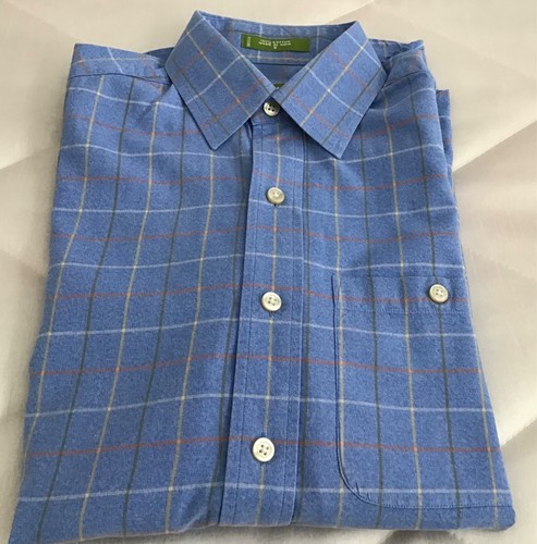 Mens blue check orvis shirt - mens,