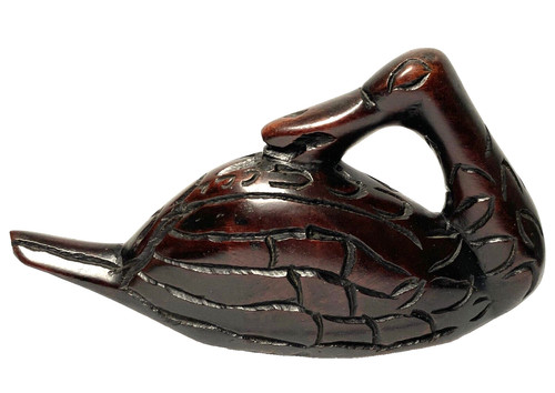 Hand carved wooden bird
