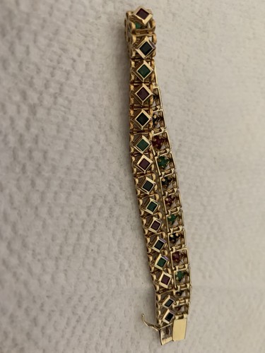 Gold tone tile multi - tone,