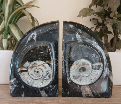 Black marble bookends 2kg - bookends, 3.2kg