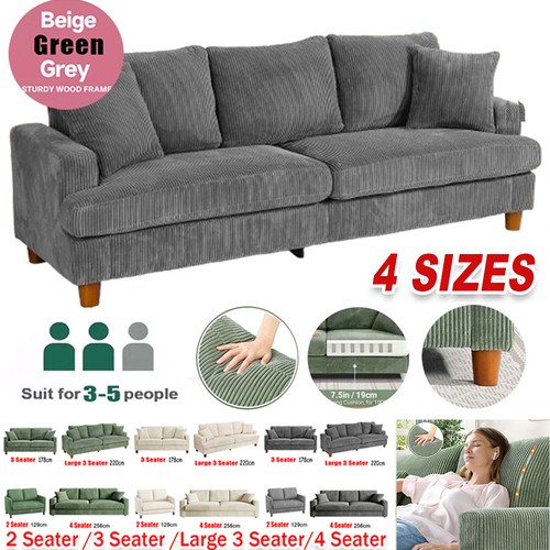 Seater corduroy sofa jumbo - 4,