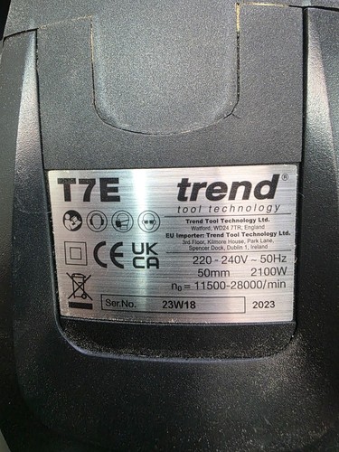 Trend t7e router with - router, 1/2"