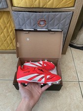 Adidas Predator League FT FG J Red White Football Boots BNIB Size 3uk ID3830