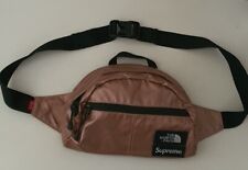 SS18 Supreme The North Face Metallic Roo II Lumbar bag rose gold waist bag belt