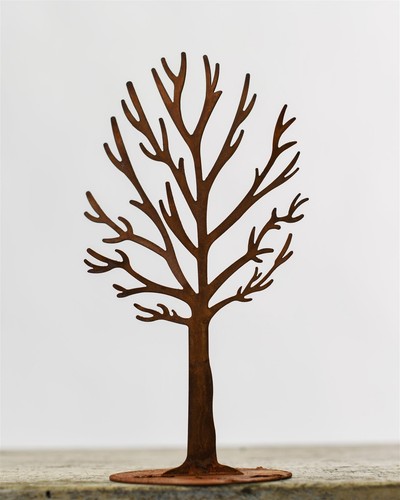 Rustic tree ornament 34cm - rustic,