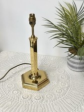 Vintage Quality Brassware Lamp Made In England