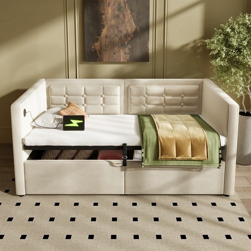 Upholstered sofa bed - upholstered,