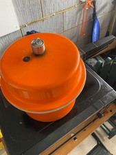 Orange prestige pressure cooker, used