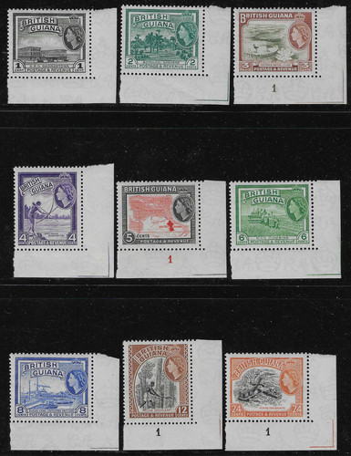 British guiana 1954 part - british, 9