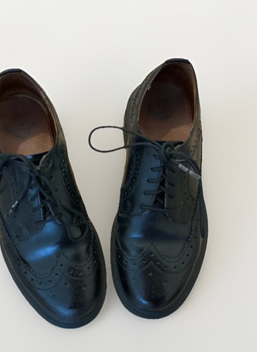 Martens black leather plain - dr,