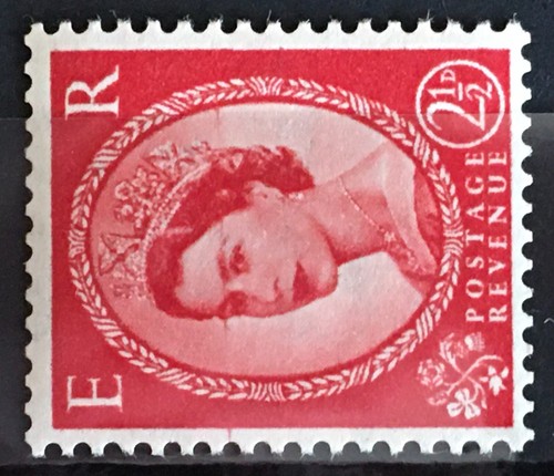 Qeii 1952 carmine red - qeii, 1/2d