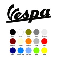 Vespa Sloping Sticker Scooter