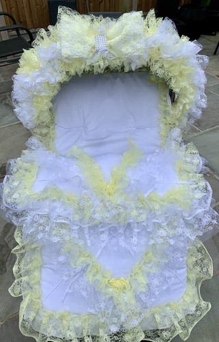 White and yellow - and, lace