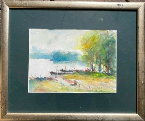 Illegibly signed lake shore - signed,