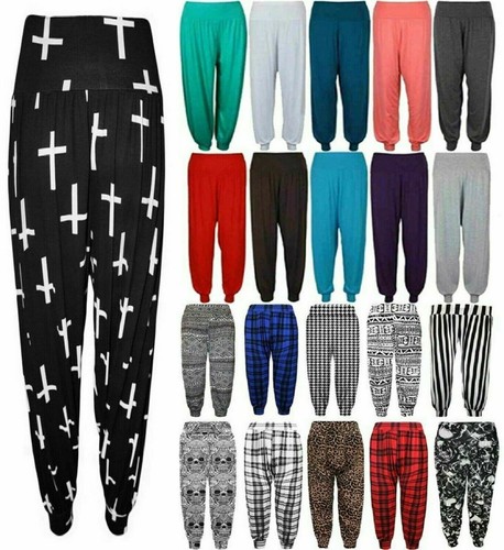 Womens printed harem pants - womens,