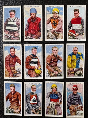 Cigarette cards speedway - cigarette,