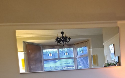 Large hanging glass mirror - large,