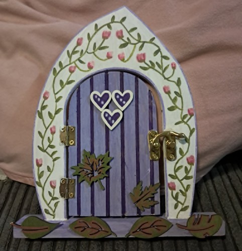 Handpainted wooden fairy - wooden,
