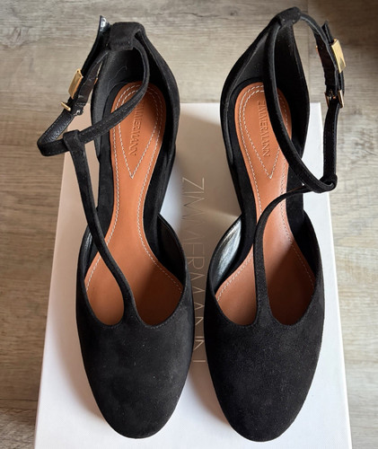 Zimmermann black suede - suede, court